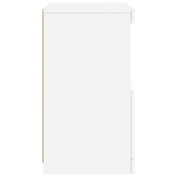 Sideboard mit LED Weiß 41x37x67 cm