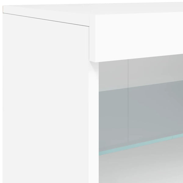 Sideboard mit LED Weiß 41x37x67 cm