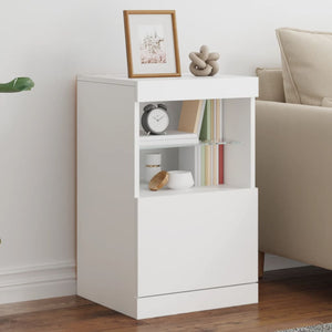 Sideboard mit LED Weiß 41x37x67 cm