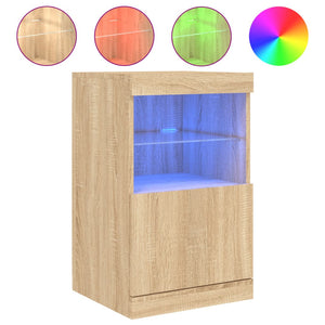 Sideboard mit LED Sonoma-Eiche 41x37x67 cm