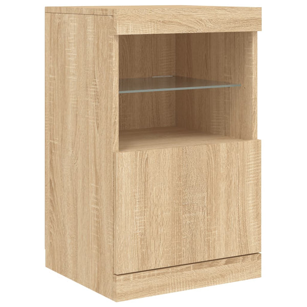 Sideboard mit LED Sonoma-Eiche 41x37x67 cm