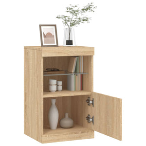 Sideboard mit LED Sonoma-Eiche 41x37x67 cm