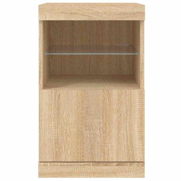 Sideboard mit LED Sonoma-Eiche 41x37x67 cm