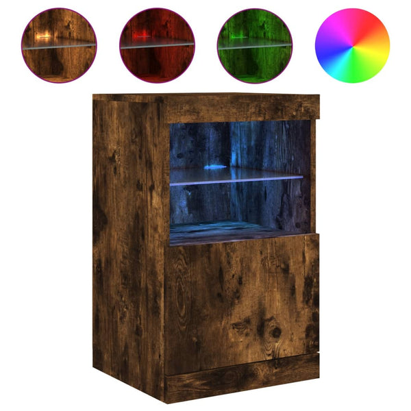Sideboard Räuchereiche mit LED-Leuchten