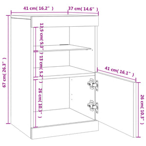 Sideboard Räuchereiche mit LED-Leuchten