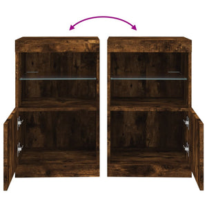 Sideboard Räuchereiche mit LED-Leuchten
