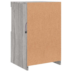 Graues Sideboard mit LED-Leuchten 41x37x67 cm