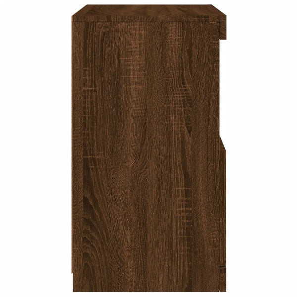 Sideboard mit LED Braun Eichen-Optik 67cm
