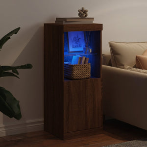 Sideboard mit LED Braun Eichenoptik