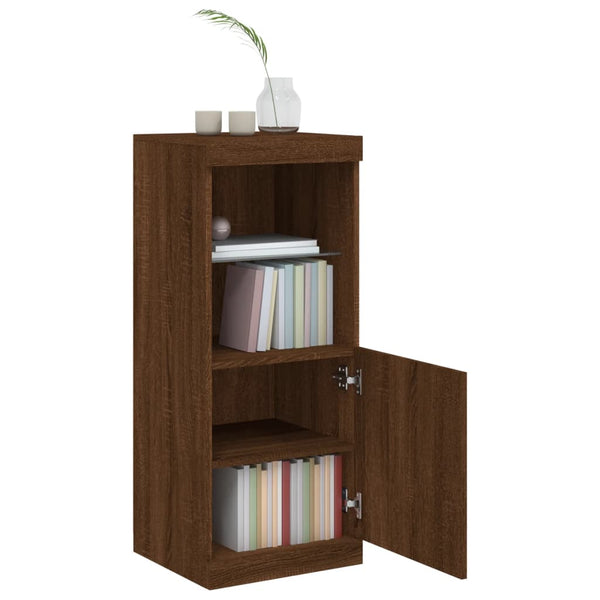 Sideboard mit LED Braun Eichenoptik