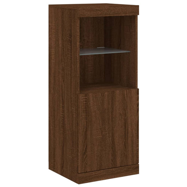Sideboard mit LED Braun Eichenoptik