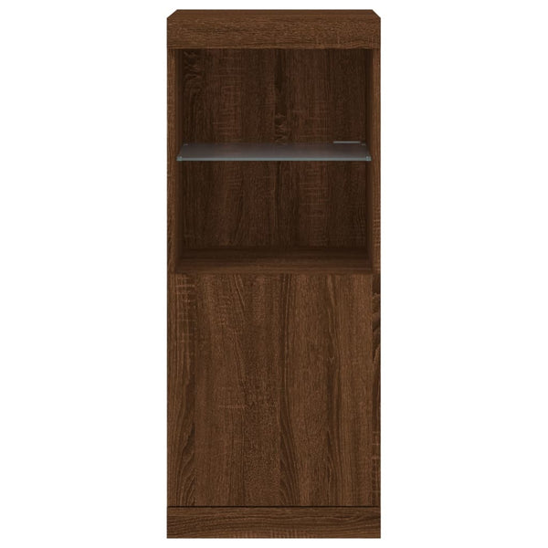 Sideboard mit LED Braun Eichenoptik