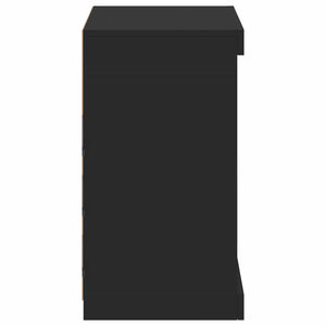 Sideboard mit LED Schwarz 60,5 cm