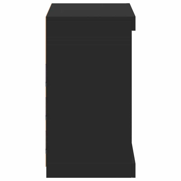 Sideboard mit LED Schwarz 60,5 cm