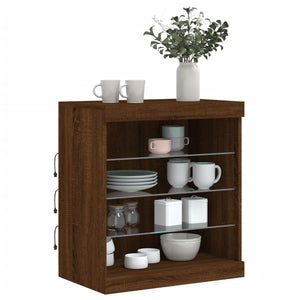 Sideboard mit LED Braun Eichen-Optik