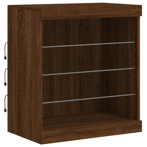 Sideboard mit LED Braun Eichen-Optik