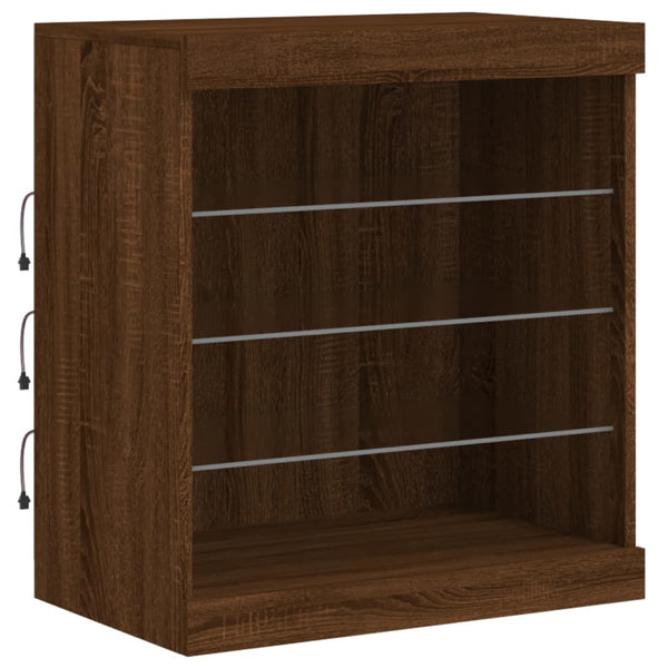 Sideboard mit LED Braun Eichen-Optik