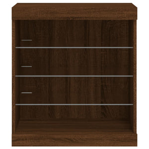 Sideboard mit LED Braun Eichen-Optik