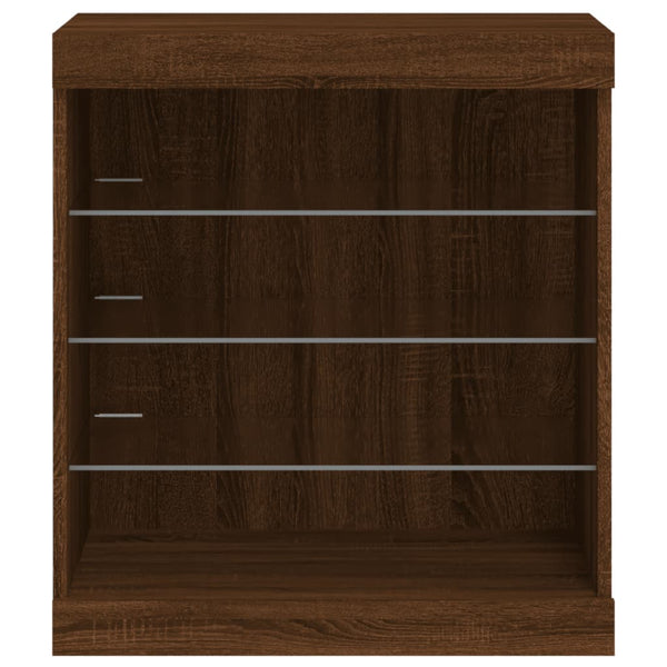 Sideboard mit LED Braun Eichen-Optik