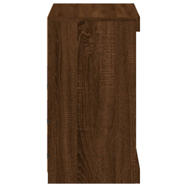 Sideboard mit LED Braun Eichen-Optik
