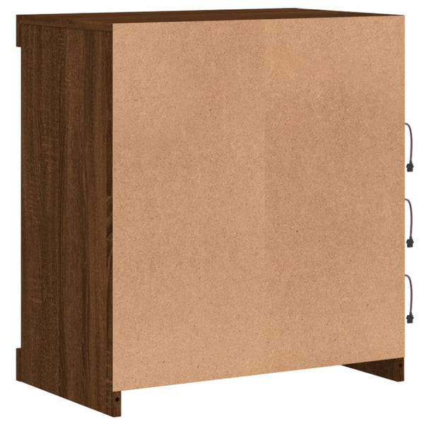 Sideboard mit LED Braun Eichen-Optik