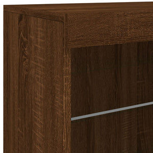 Sideboard mit LED Braun Eichen-Optik