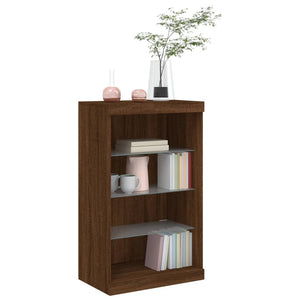 Sideboard mit LED Braun Eichen-Optik 60,5x37x100 cm