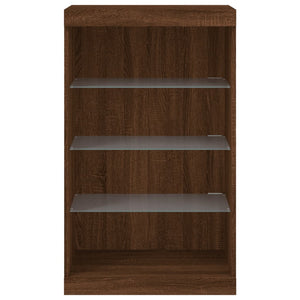 Sideboard mit LED Braun Eichen-Optik 60,5x37x100 cm