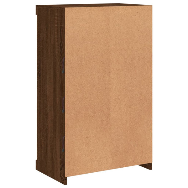 Sideboard mit LED Braun Eichen-Optik 60,5x37x100 cm