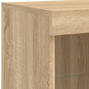 Sideboard mit LED Sonoma-Eiche 81x37x100 cm