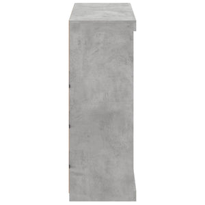 Sideboard mit LED Betongrau 81x37x100 cm