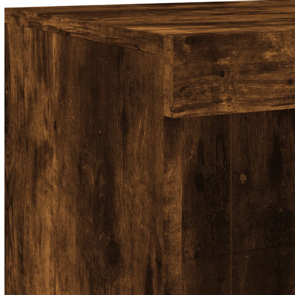 Sideboard mit LED Räuchereiche 81x37x100 cm