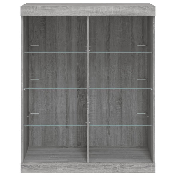 Sideboard Grau Sonoma mit LED