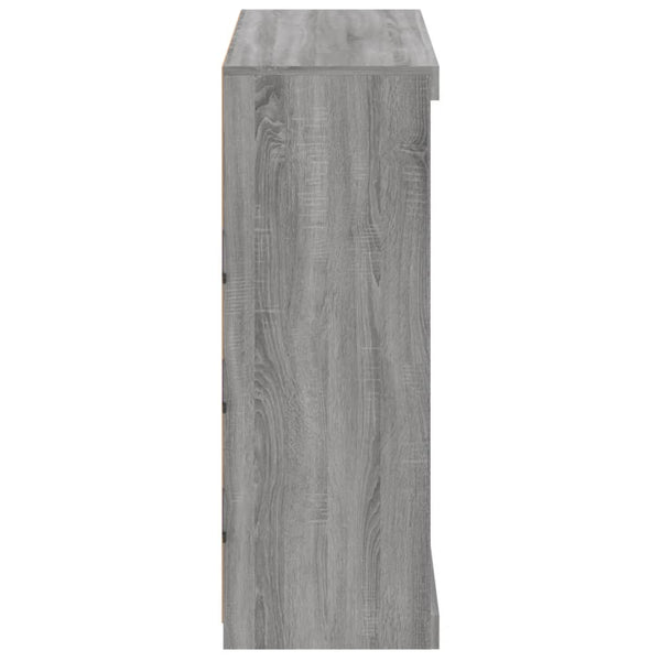 Sideboard Grau Sonoma mit LED