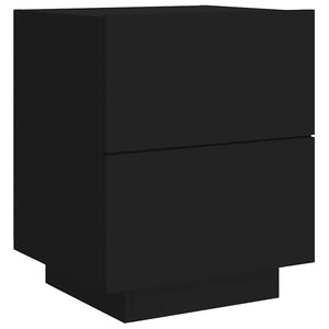 LED Nachttische Schwarz 2er-Set