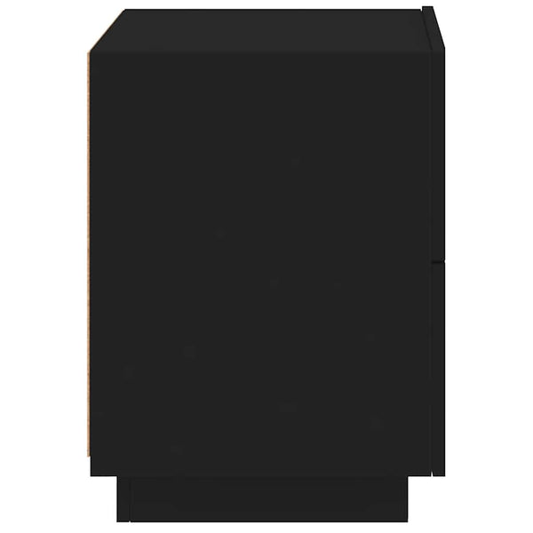 LED Nachttische Schwarz 2er-Set
