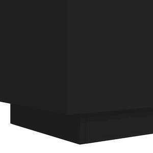 LED Nachttische Schwarz 2er-Set
