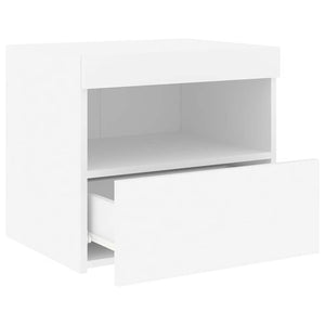 Nachttische mit LED-Leuchten, 2er Set