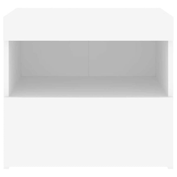 Nachttische mit LED-Leuchten, 2er Set