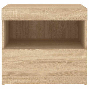 Nachttisch mit LED Sonoma-Eiche 50x40x45 cm