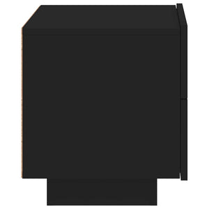Nachttisch mit LED Schwarz 70x36x40,5 cm