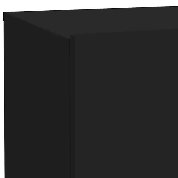 Nachttisch mit LED Schwarz 70x36x40,5 cm