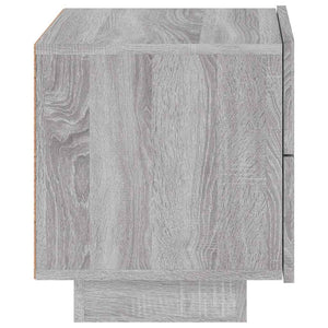 Nachttisch mit LED Grau Sonoma 70x36x40,5 cm