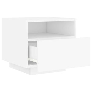 Nachttische mit LED-Leuchten, 2er Set
