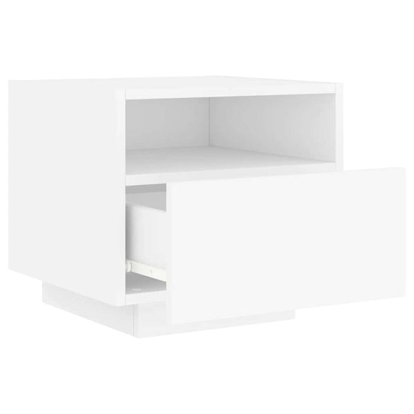 Nachttische mit LED-Leuchten, 2er Set