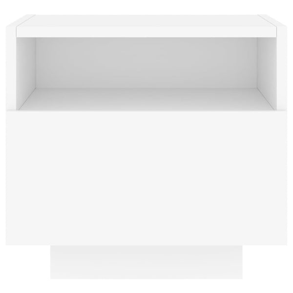 Nachttische mit LED-Leuchten, 2er Set