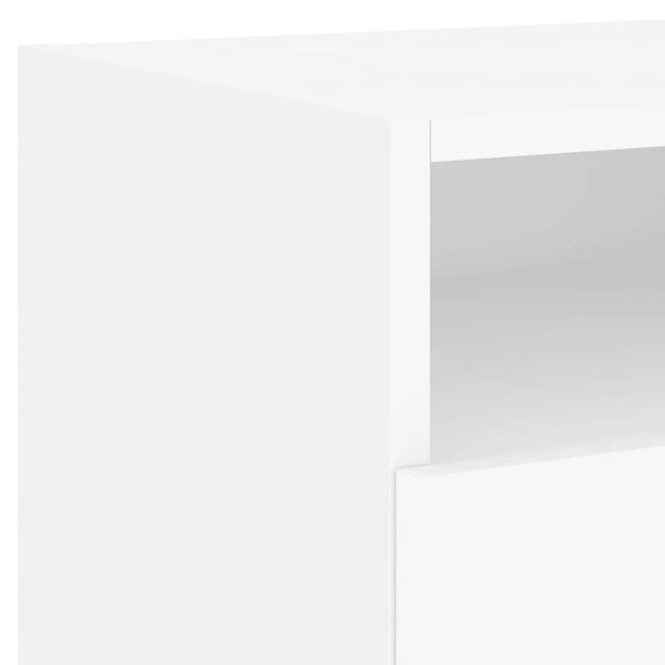 Nachttische mit LED-Leuchten, 2er Set