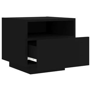 Nachttische mit LED-Leuchten, 2er-Set