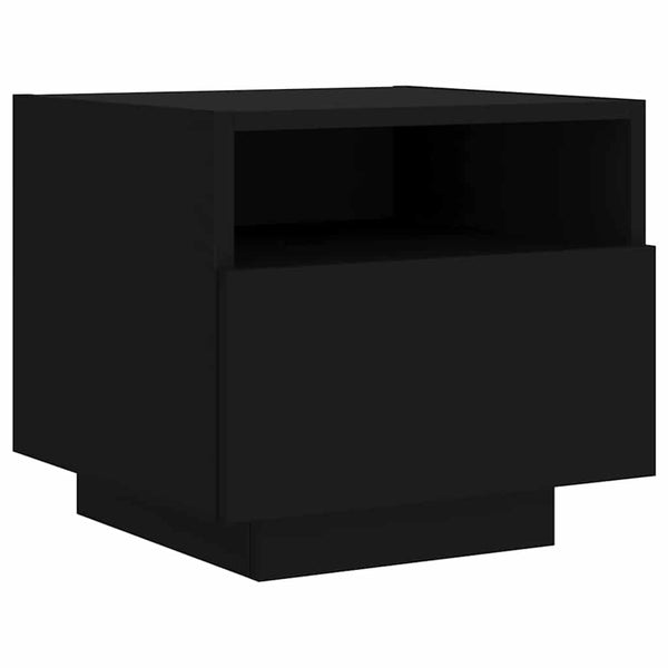 Nachttische mit LED-Leuchten, 2er-Set