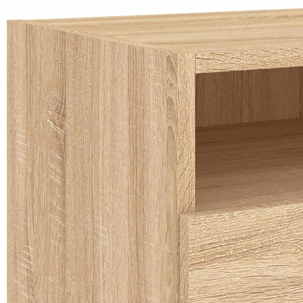 Nachttisch Sonoma Eiche mit LED-Leuchten